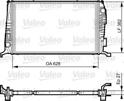 735279 VALEO radiador de esfriamento de motor