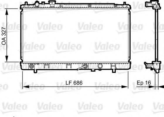 735240 VALEO radiador de esfriamento de motor