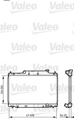 Radiador de esfriamento de motor 734702 VALEO