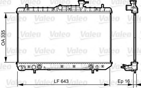 2531025152 Hyundai/Kia radiador de esfriamento de motor