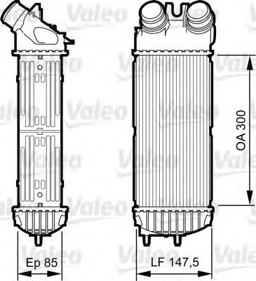 817706 VALEO radiador de intercooler