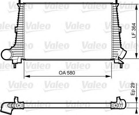 817276 VALEO radiador de intercooler