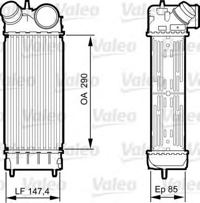 818241 VALEO radiador de intercooler