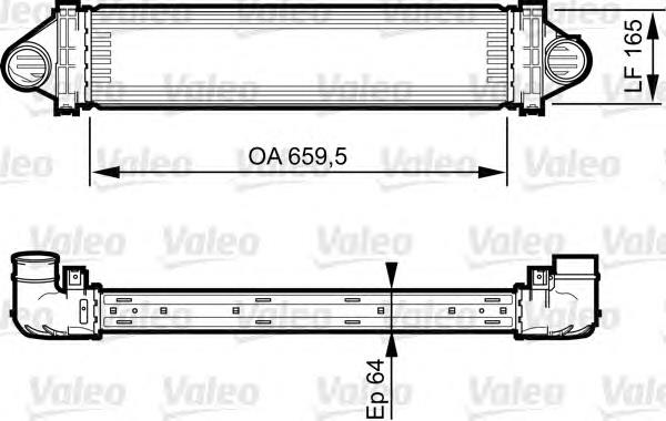 818245 VALEO radiador de intercooler