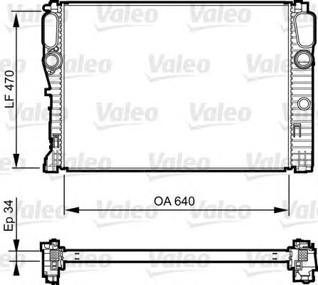 RA67102Q Signeda radiador de esfriamento de motor