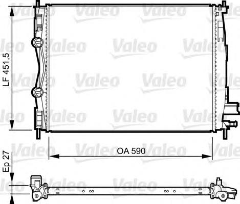 735381 VALEO radiador de aparelho de ar condicionado