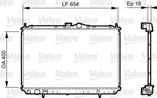 735497 VALEO radiador de esfriamento de motor