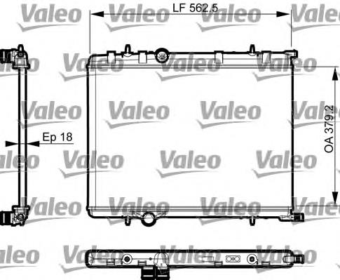 735496 VALEO radiador de esfriamento de motor