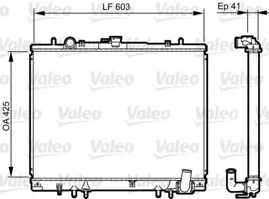 Radiador de esfriamento de motor 628974 Nissens