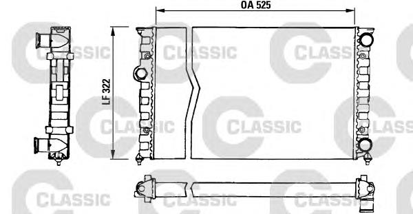 230505 VALEO radiador de esfriamento de motor