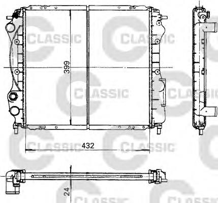 230181 VALEO radiador de esfriamento de motor