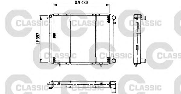 230180 VALEO radiador de esfriamento de motor