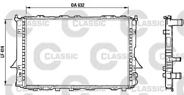 230361 VALEO radiador de esfriamento de motor