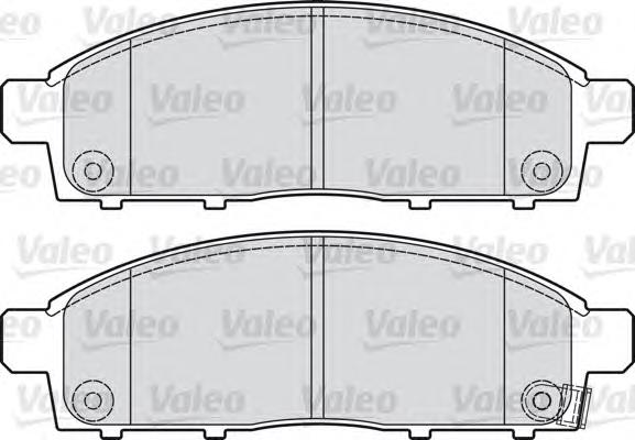 598893 VALEO sapatas do freio dianteiras de disco