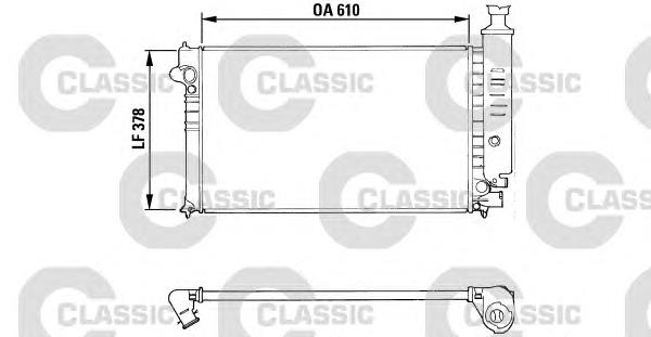 310919 VALEO radiador de esfriamento de motor