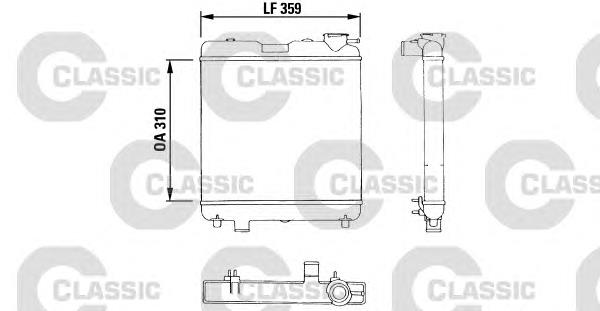 383053 VALEO radiador de esfriamento de motor