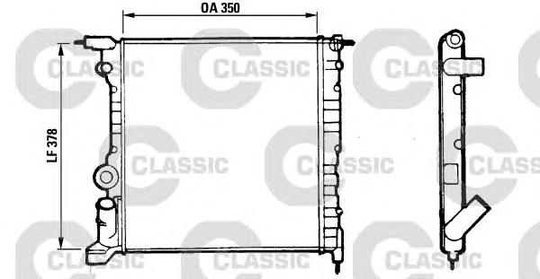 316656 VALEO radiador de esfriamento de motor