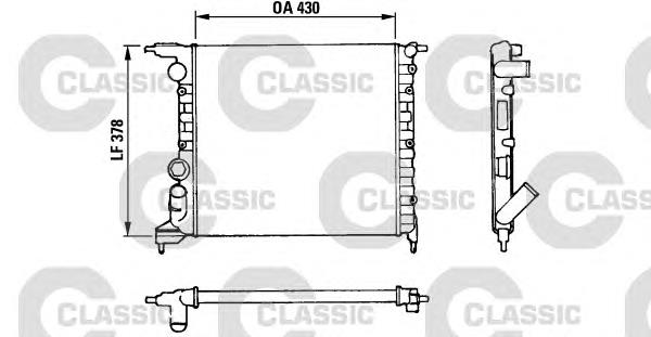 316658 VALEO radiador de esfriamento de motor