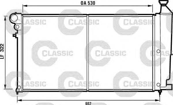 Radiador de esfriamento de motor 231527 VALEO