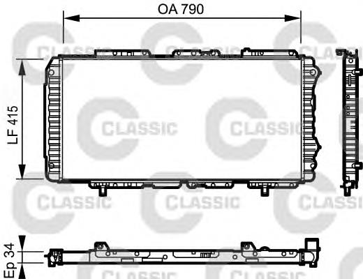 231611 VALEO radiador de esfriamento de motor