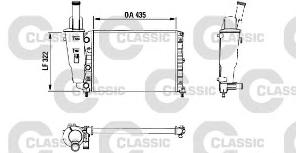 230976 VALEO radiador de esfriamento de motor