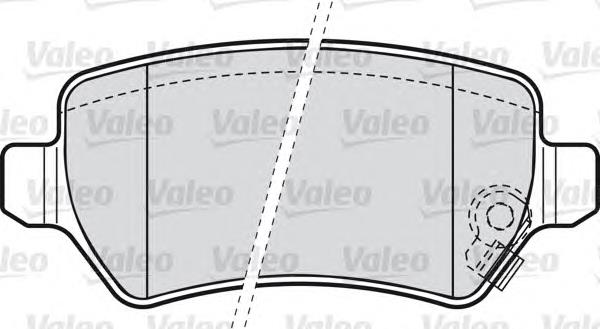 Задние тормозные колодки 598584 VALEO