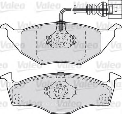 598735 VALEO sapatas do freio dianteiras de disco
