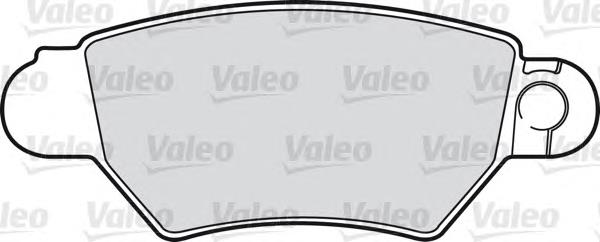 Задние тормозные колодки 598926 VALEO