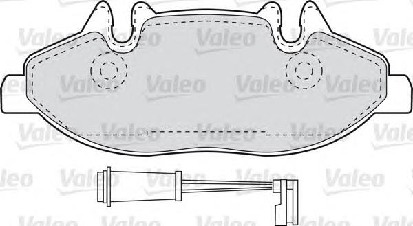 598764 VALEO sapatas do freio dianteiras de disco