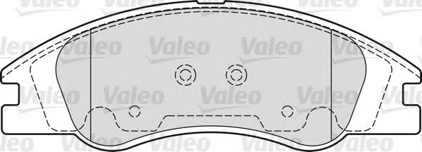 598705 VALEO sapatas do freio dianteiras de disco