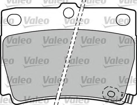 598778 VALEO sapatas do freio traseiras de disco