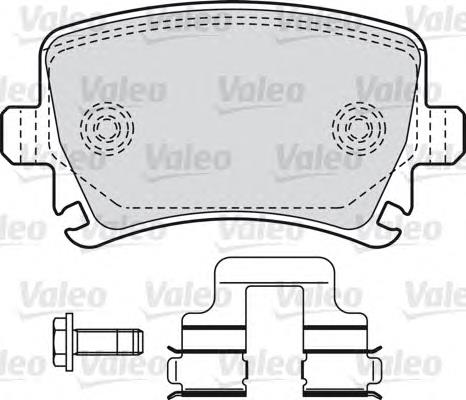 8DB355025341 HELLA sapatas do freio traseiras de disco