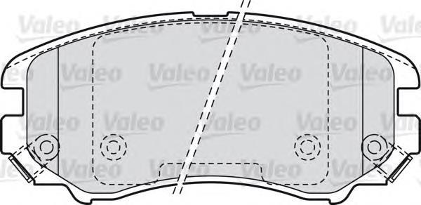 Тормозные колодки VALEO 598744
