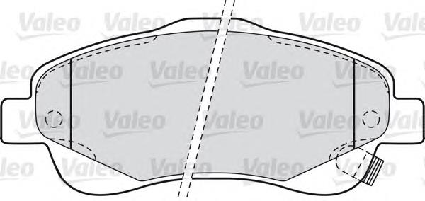 Тормозные колодки VALEO 598665