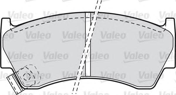 598697 VALEO sapatas do freio dianteiras de disco