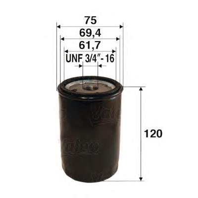 586081 VALEO filtro de óleo