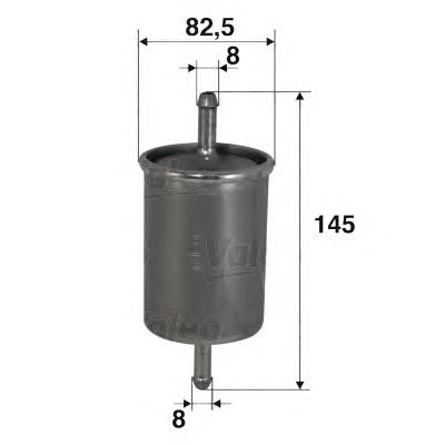 587007 VALEO Фильтр топлива