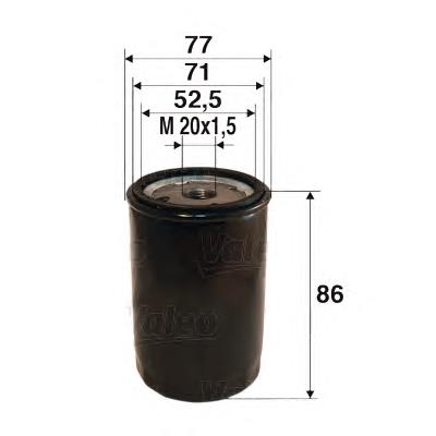586027 VALEO filtro de óleo