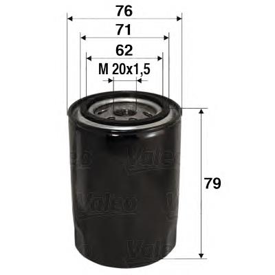 586037 VALEO filtro de óleo