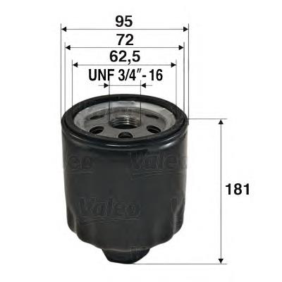 586056 VALEO filtro de óleo