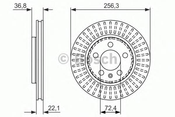 0 986 479 871 Bosch disco do freio traseiro