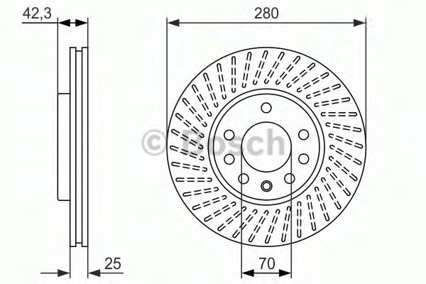 0986479919 Bosch disco do freio dianteiro