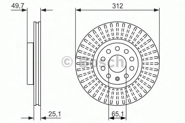 0986479932 Bosch disco do freio dianteiro