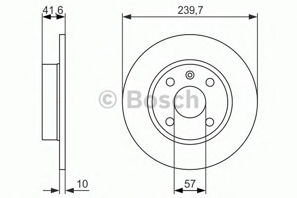 0986479903 Bosch disco do freio traseiro