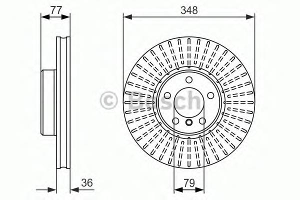 0986479774 Bosch disco do freio dianteiro