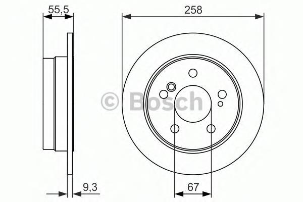 Тормозные диски 0986479839 Bosch