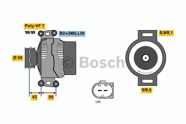 0121715015 Bosch gerador