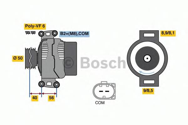 0121715014 Bosch gerador