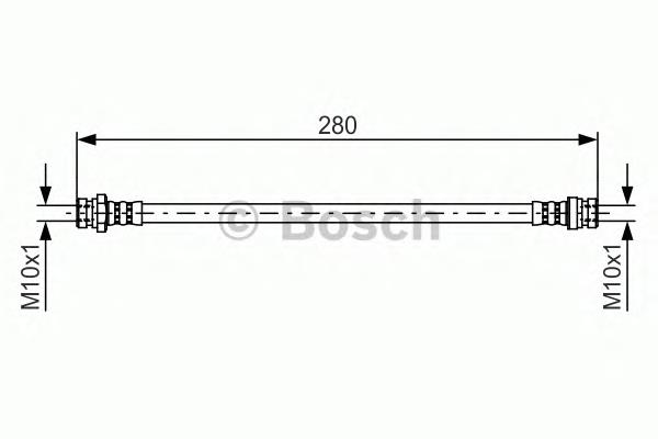 1987481455 Bosch mangueira do freio dianteira direita