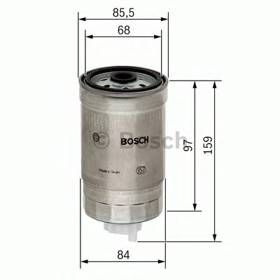 0450905952 Bosch filtro de combustível